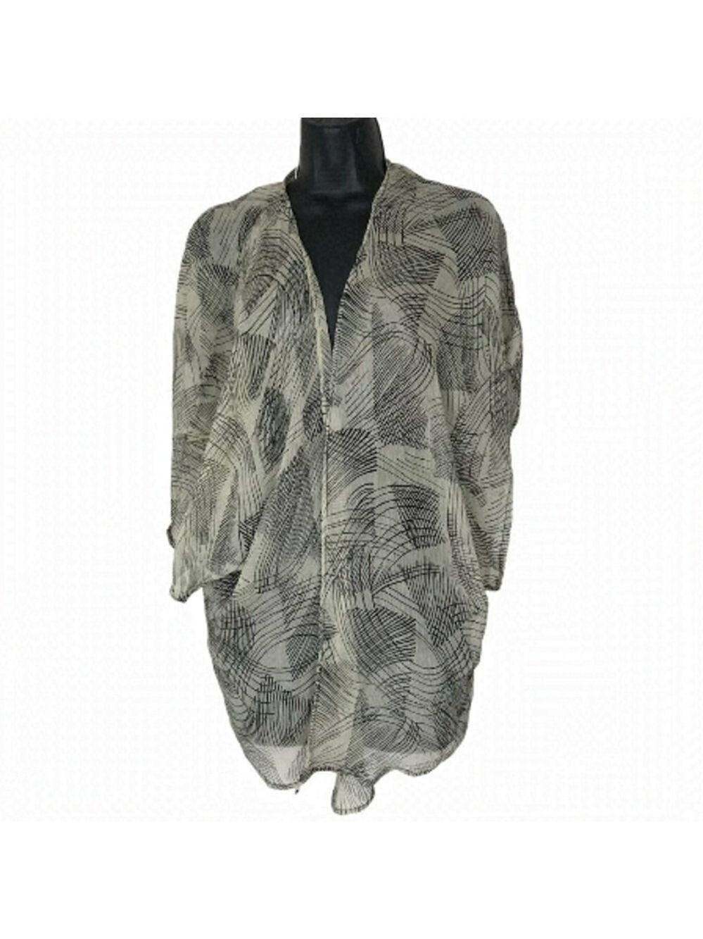 WINTER Kate !00% Vintage Silk Kimono Style Oversized Size XS